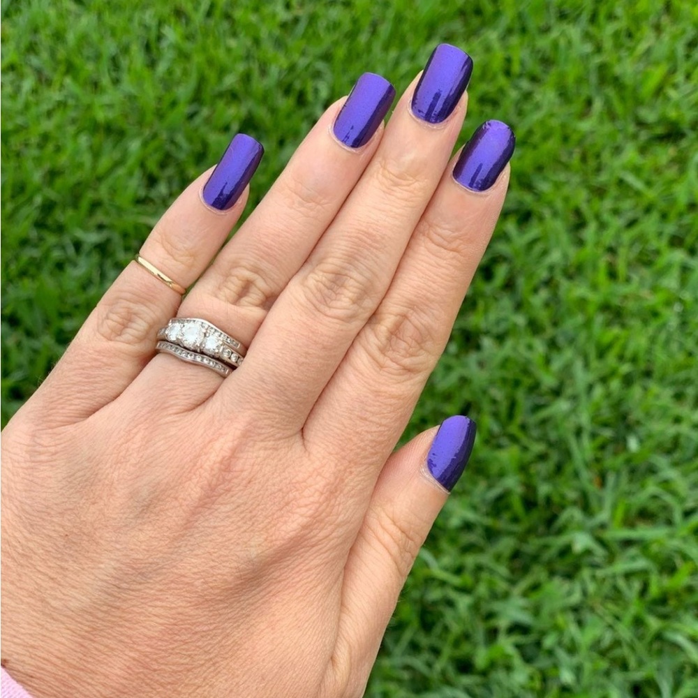 *Retired* Color Street: Evening Sky (Pedicure) | Deep Purple Pearl Shimmer - Picture 5 of 15